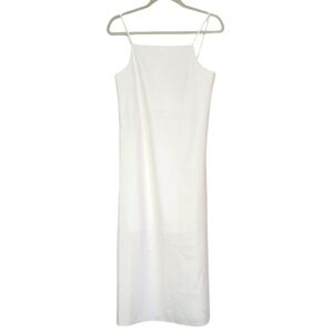 On Line White Spaghetti Strap Dress Size S